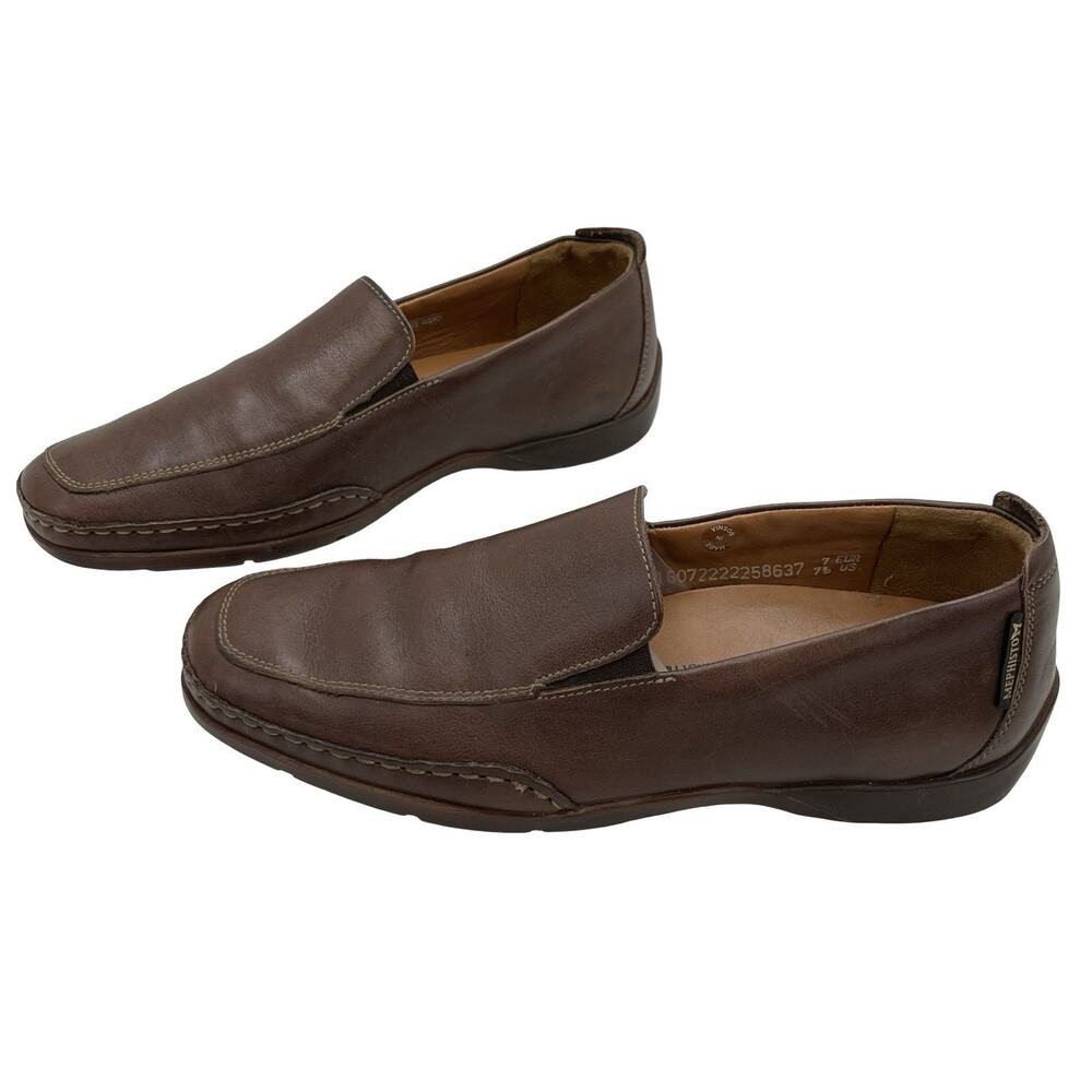 Mephisto Men's Brown Leather Loafers 7½ US Made in Brazil ComfortSole Slip-On